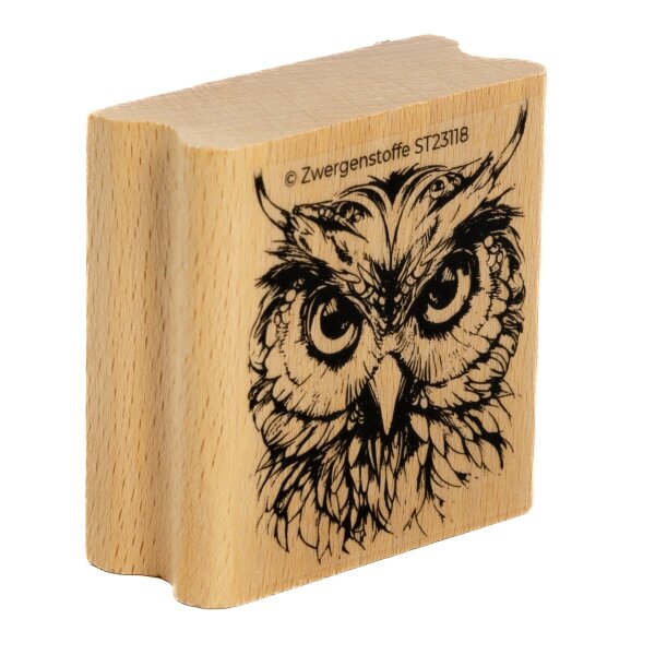 Zwergenstoffe Motivstempel – Eulenportrait