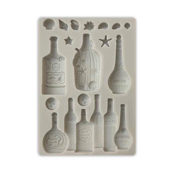 Stamperia Mould 10.5x14.8cm - Songs Of The Sea Bottles