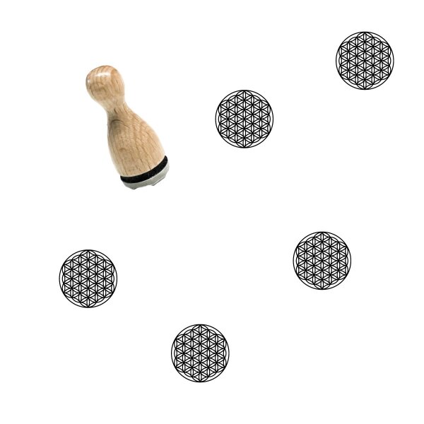 Zwergenstoffe Ministempel 14mm Blume des Lebens