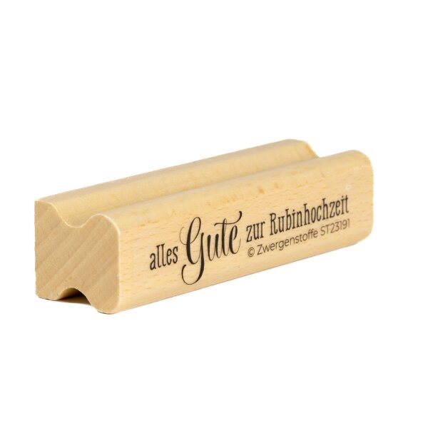 Zwergenstoffe Textstempel – Rubinhochzeit