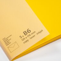 Rössler Paperado Couverts B6 5er Set - Ocker