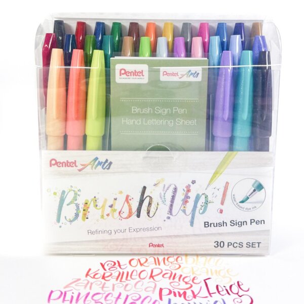 Pentel Brush Sign Pen 30er Set
