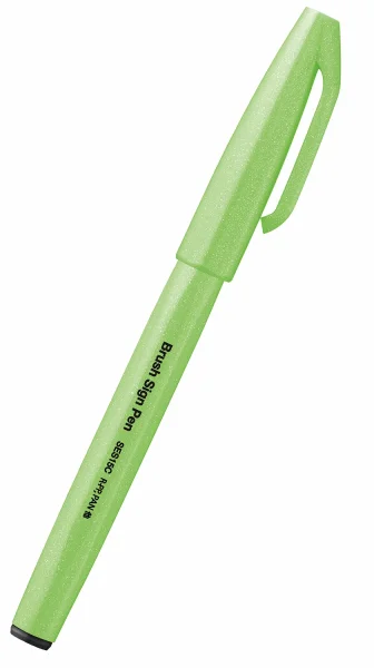 Pentel Brush Sign Pen Pinselstift Fluo Grün