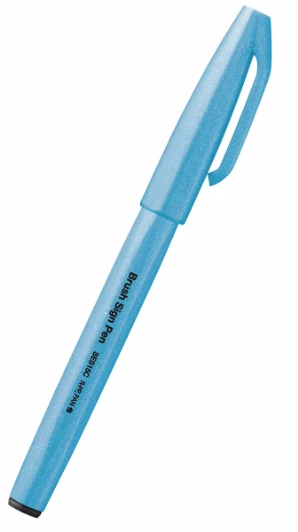 Pentel Brush Sign Pen Pinselstift Fluo Blau