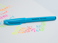 Pentel Brush Sign Pen Pinselstift Fluo Blau