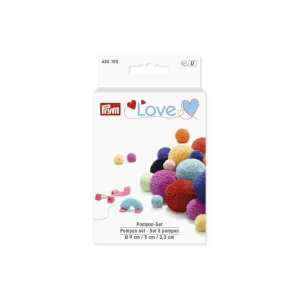 Prym Love Pompon-Set 3.3 / 5 / 9 cm