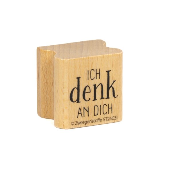 Zwergenstoffe Textstempel «ich denk an dich»