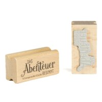 Zwergenstoffe Textstempel «das Abenteuer...