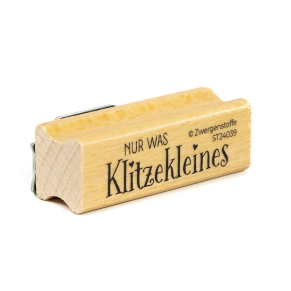 Zwergenstoffe Textstempel «nur was Klitzekleines»