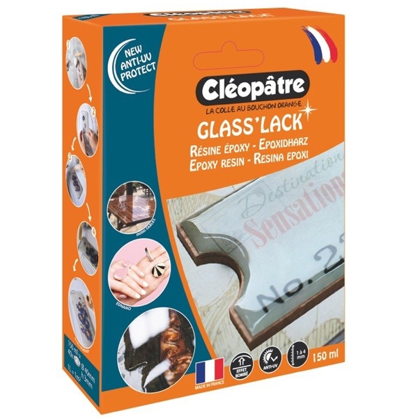 Cléopâtre Glasslack Epoxid-Überzugsharzgel 150ml