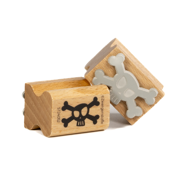 Zwergenstoffe Midistempel "Totenkopf"