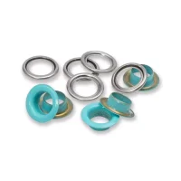 Prym 20 Stk Ösen und Scheiben 11 mm – Aqua