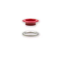 Prym 15 Stk Ösen und Scheiben 14 mm – Rot