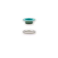Prym 15 Stk Ösen und Scheiben 14 mm – Aqua