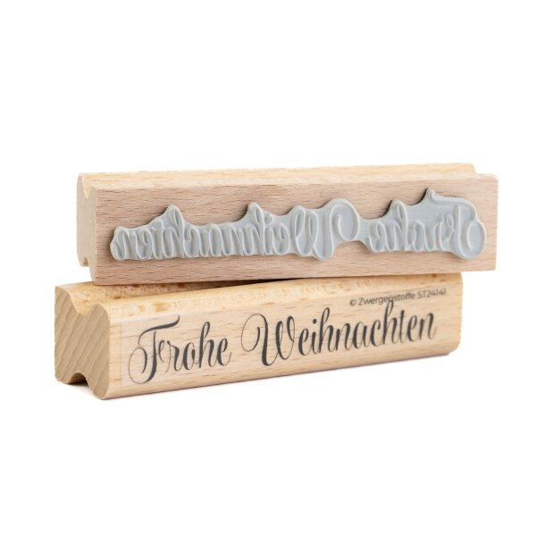 Zwergenstoffe Weihnachtsstempel «Frohe Weihnachten»