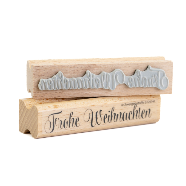 Zwergenstoffe Weihnachtsstempel "Frohe Weihnachten"