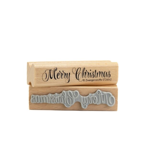 Zwergenstoffe Weihnachtsstempel "Merry Christmas"
