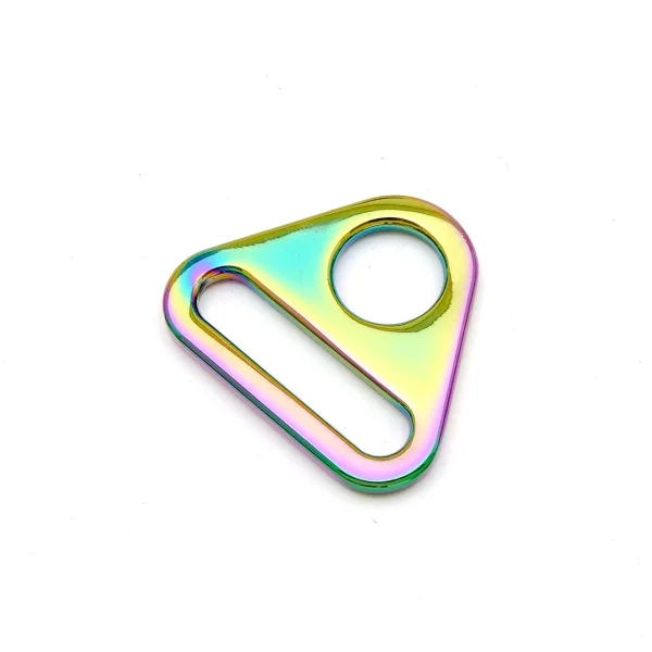 O-Ring mit Steg Regenbogen für 25mm Band