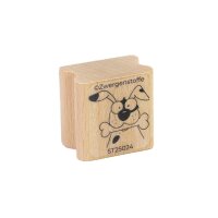 Zwergenstoffe Motivstempel – Hundi mit Knochen