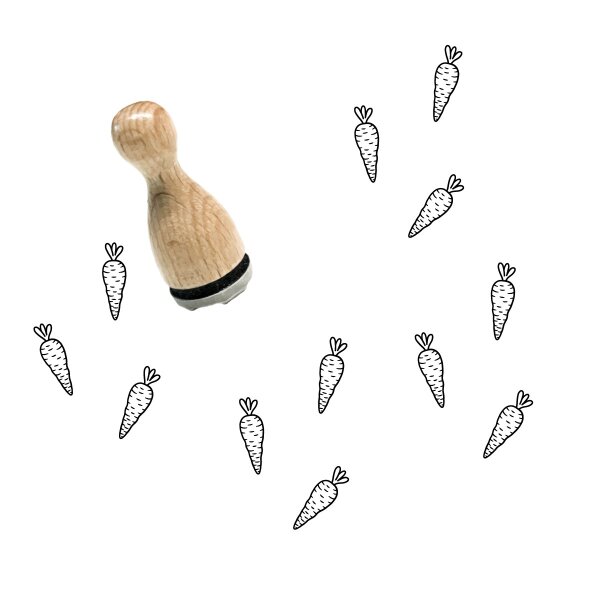 Zwergenstoffe Ministempel 14 mm – Rüebli