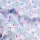 Fat Quarter Baumwolle Unicorn Utopia - Blumen auf fliederblau 45x55 cm