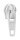 riri 4mm Reissverschluss schieber – Weiss