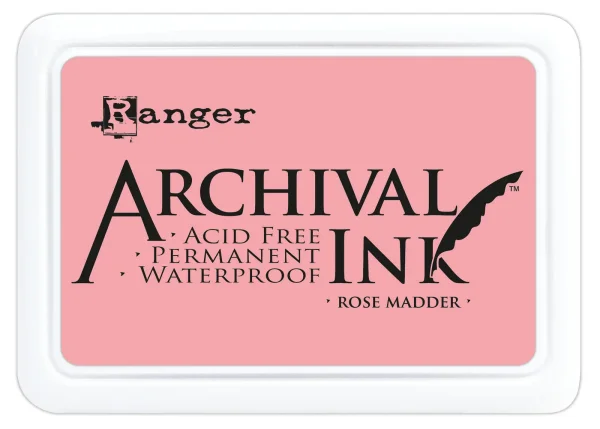 Stempelkissen Ranger Archival Ink - Rose Madder