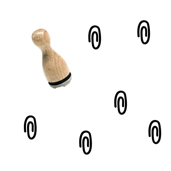 Zwergenstoffe Ministempel 14 mm – Büroklammer