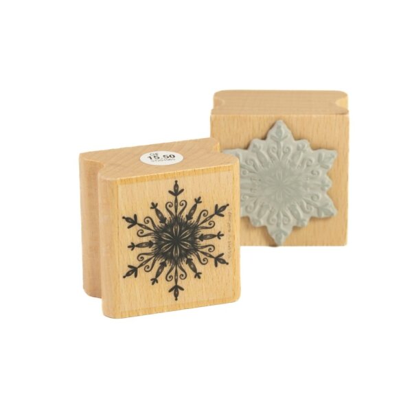 Zwergenstoffe Stempel – Kleine Schneeflocke