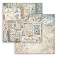 Stamperia Scrapbooking Block 12x12 inch - Silent Sea