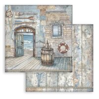 Stamperia Scrapbooking Block 12x12 inch - Silent Sea