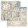 Stamperia Scrapbooking Block 12x12 inch - Silent Sea