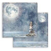 Stamperia Scrapbooking Block 12x12 inch - Silent Sea Background Selection