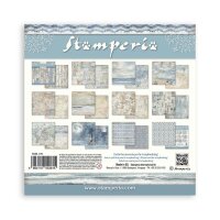 Stamperia Scrapbooking Block 12x12 inch - Silent Sea Background Selection