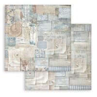 Stamperia Scrapbooking Block 12x12 inch - Silent Sea Background Selection