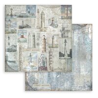 Stamperia Scrapbooking Block 12x12 inch - Silent Sea Background Selection