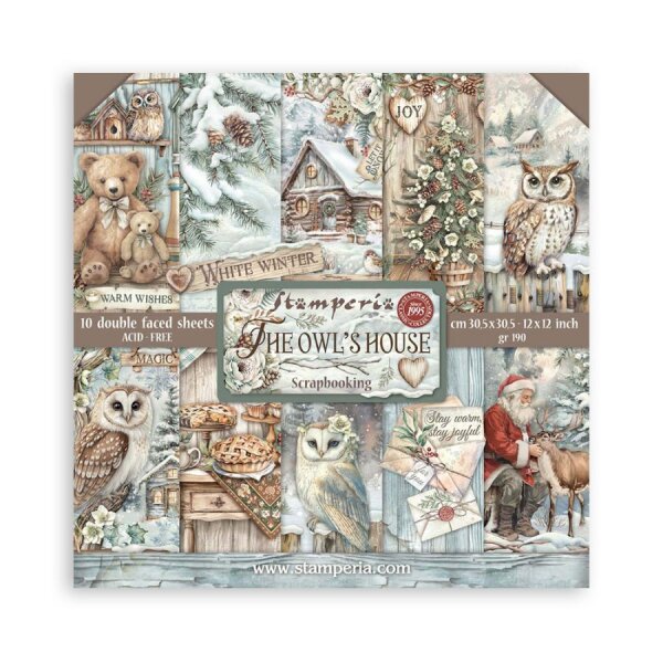 Stamperia Scrapbooking Block 12x12 inch - The Owls House