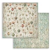 Stamperia Scrapbooking Block 12x12 inch - Herbarium Silvae Background Selection