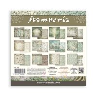 Stamperia Scrapbooking Block 12x12 inch - Herbarium Silvae Background Selection