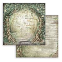 Stamperia Scrapbooking Block 12x12 inch - Herbarium Silvae Background Selection