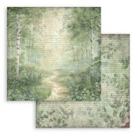 Stamperia Scrapbooking Block 12x12 inch - Herbarium Silvae Background Selection