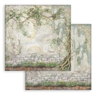 Stamperia Scrapbooking Block 12x12 inch - Herbarium Silvae Background Selection