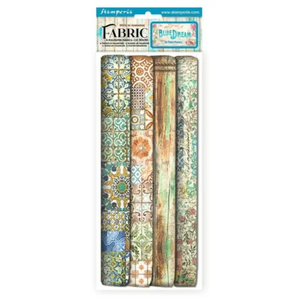 Stamperia Scrapbooking Fabric - Blue Dream