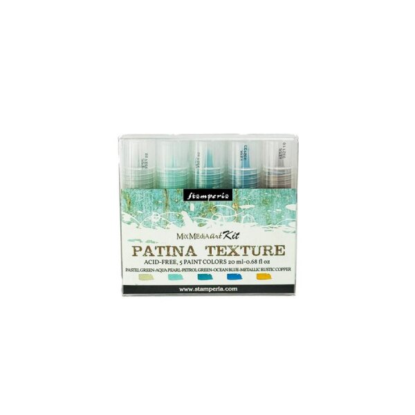 Stamperia Patina Texture Paints 5x20ml