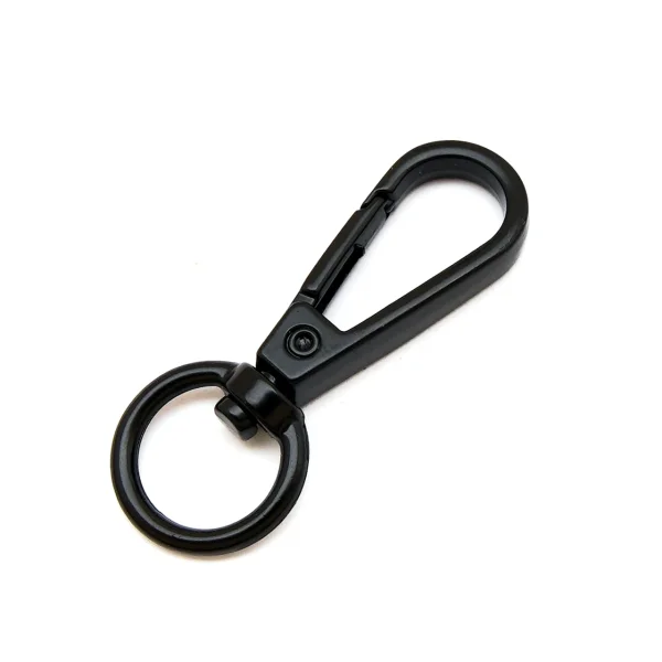 Karabiner für 12mm Band - Schwarz matt