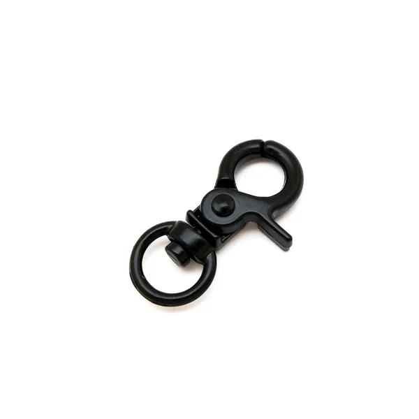 mini Karabiner für 7mm Band - Schwarz matt