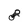 mini Karabiner für 7mm Band - Schwarz matt