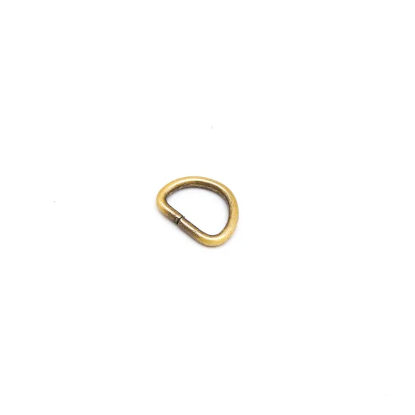 D-Ring für 10 mm Band - gebürstetes Gold