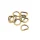 D-Ring für 10 mm Band - gebürstetes Gold