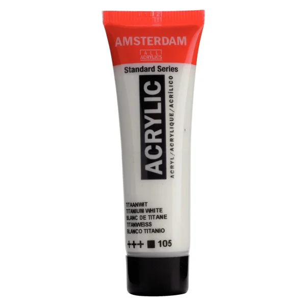 Amsterdam Acrylfarbe 20ml Titanweiss